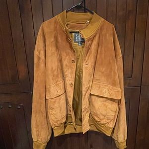 Saks Fifth Avenue Men's Suede Bomber Jacket in Tan